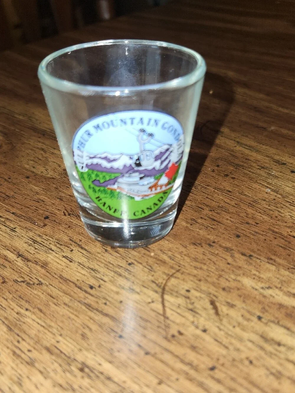 Sulphur Mountain Gondola Banff Canada Clear Shot Glass